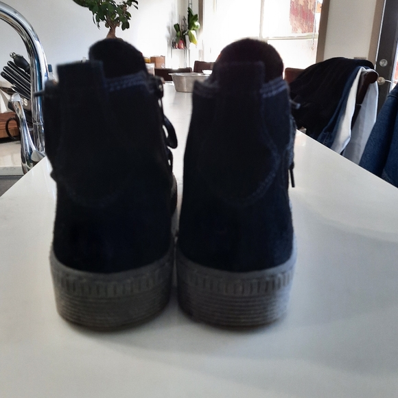 Gabor Black Suede Runners - Picture 2 of 8